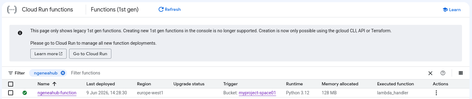 Cloud functions