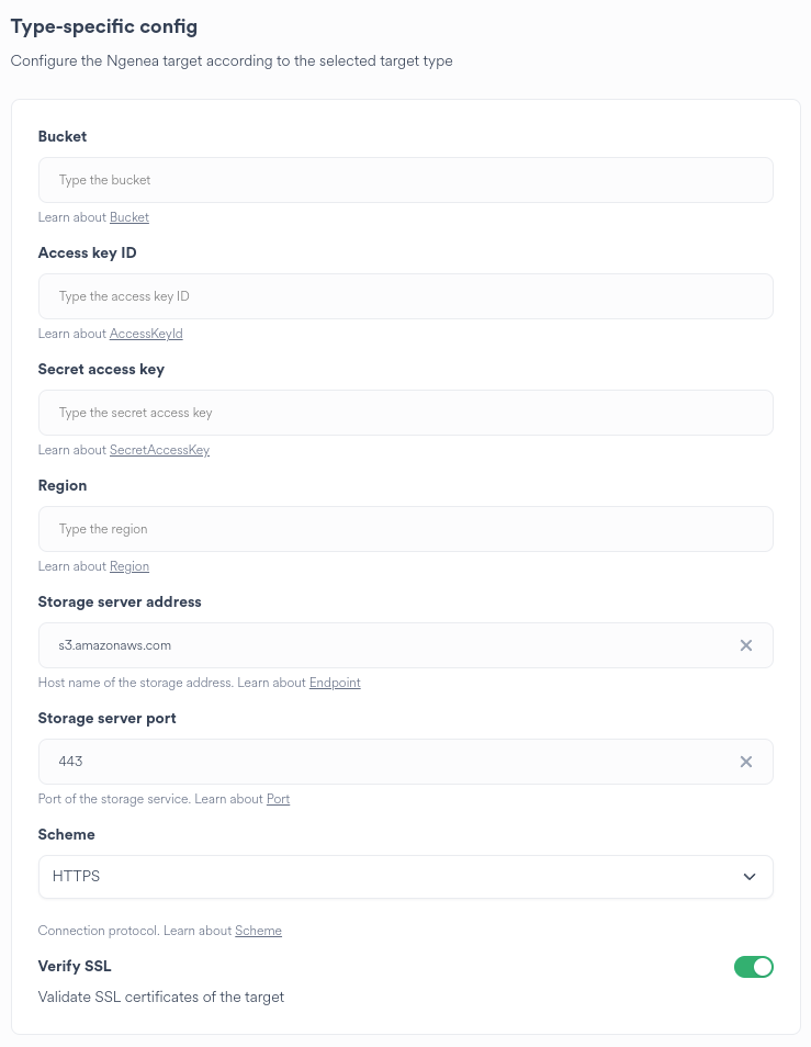 |brand_backend_name| Bucket Wizard S3 Target Type