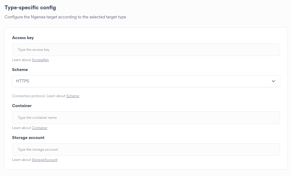 |brand_backend_name| Bucket Wizard Azure Target Type