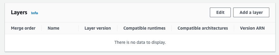 Layer info