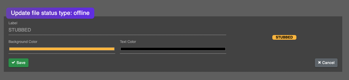Update File Status Type
