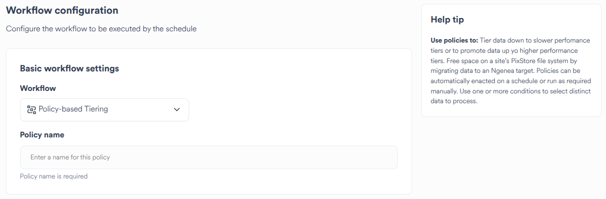 Basic policy options