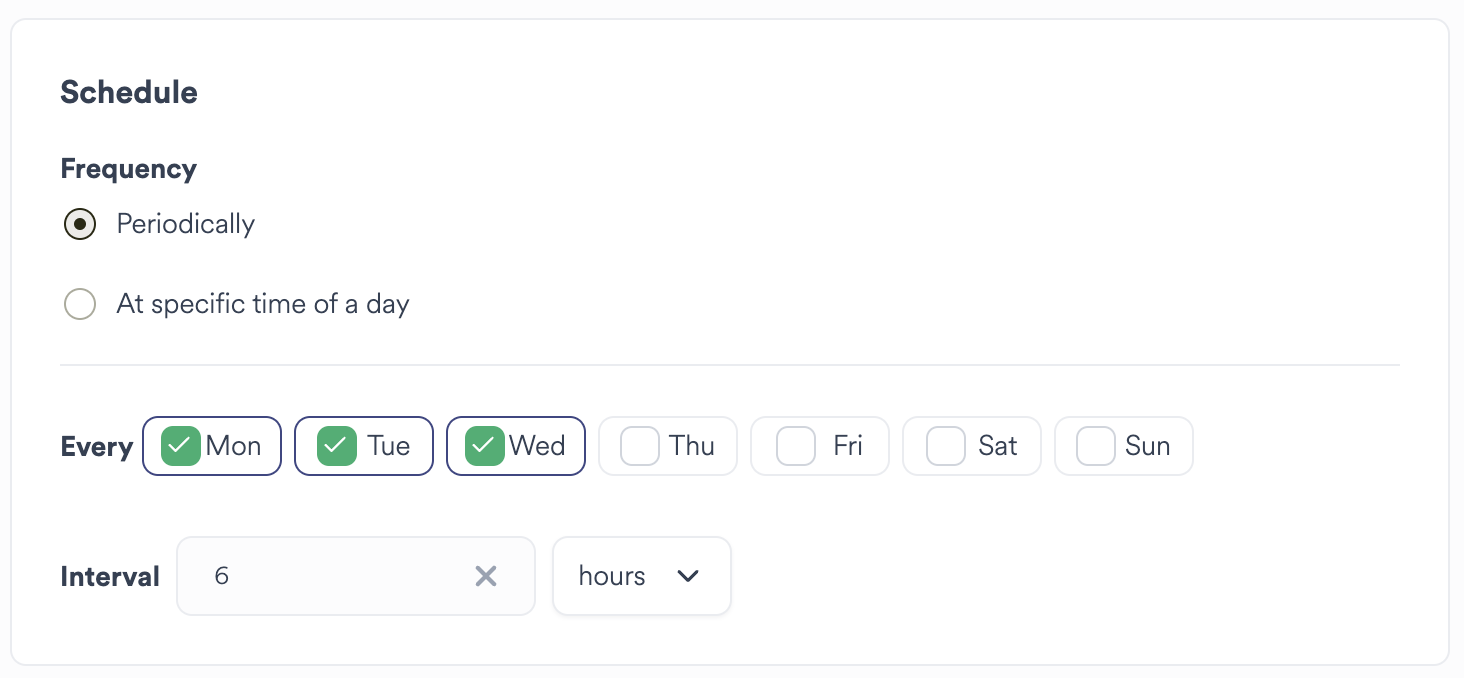 Space Wizard Backup Schedule Periodically